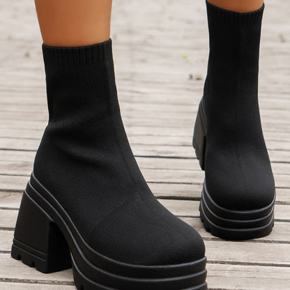 Block Heel Boots