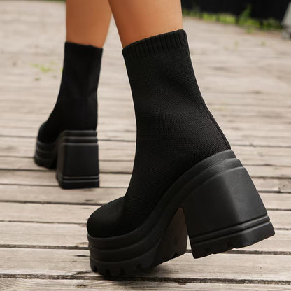 Block Heel Boots