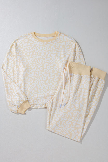 White Cheetah Cozy Loungewear