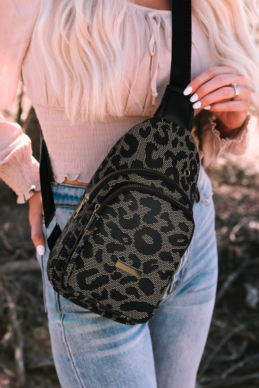 Leopard Sling Bag