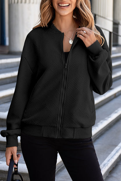 Zipper Bomber Jacket