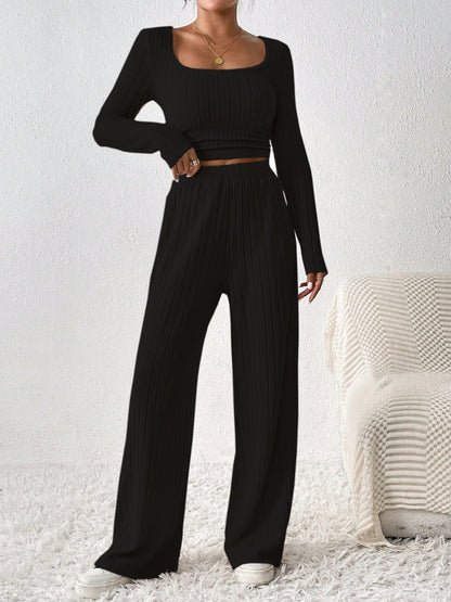 Long Sleeve Top and Pants Set