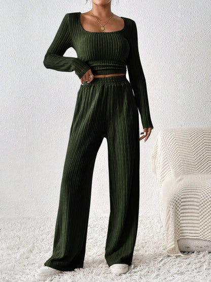 Long Sleeve Top and Pants Set