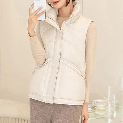 Collar Casual Cotton Vest