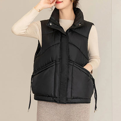 Collar Casual Cotton Vest