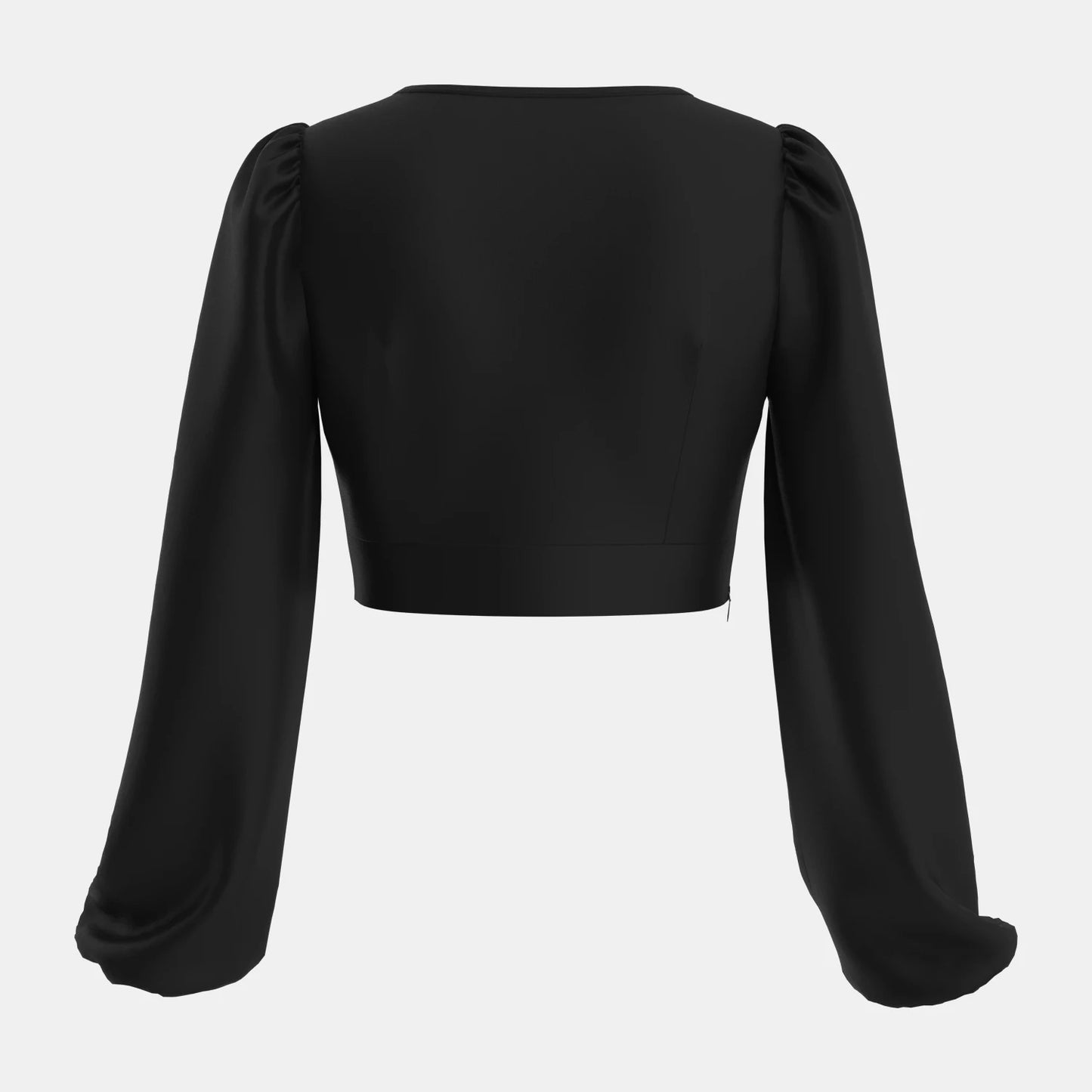 V-Neck Cropped Blouses