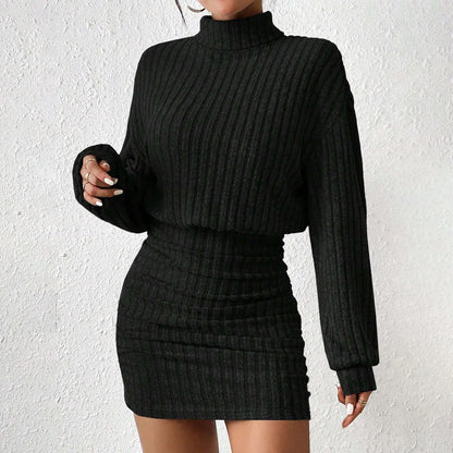 Knitted Long Sleeve Turtleneck