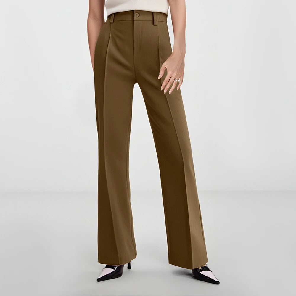 Elegant High Waist Business Pants