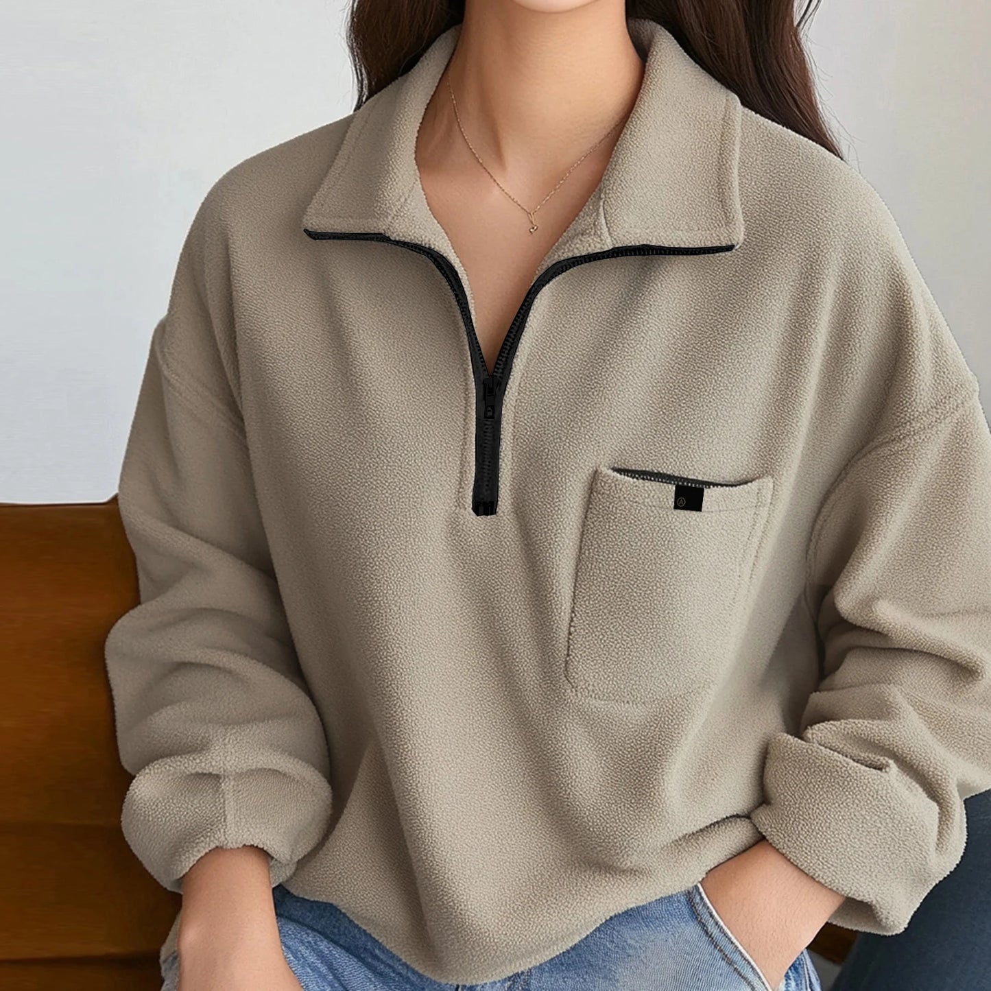 Polo Collar Sweatshirts
