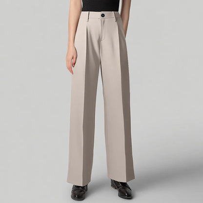 Straight Leg Button Fly Business Pants