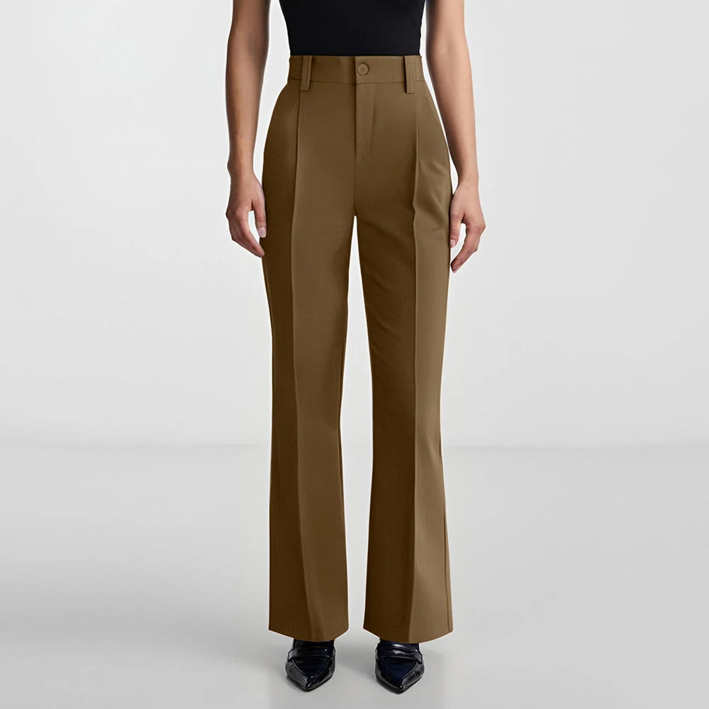 Elegant High Waist Business Pants