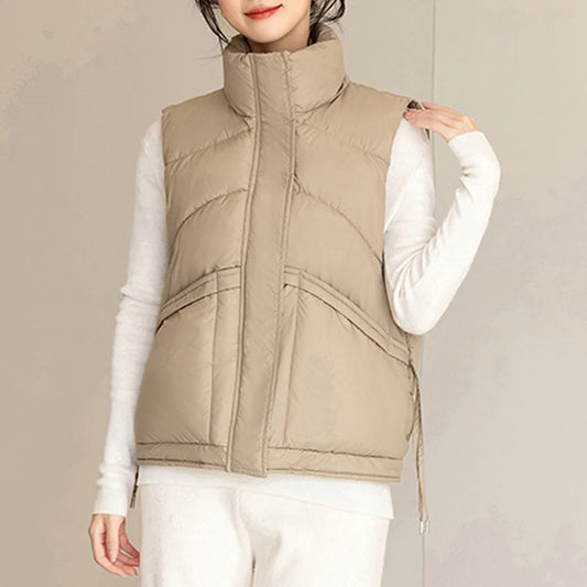 Collar Casual Cotton Vest