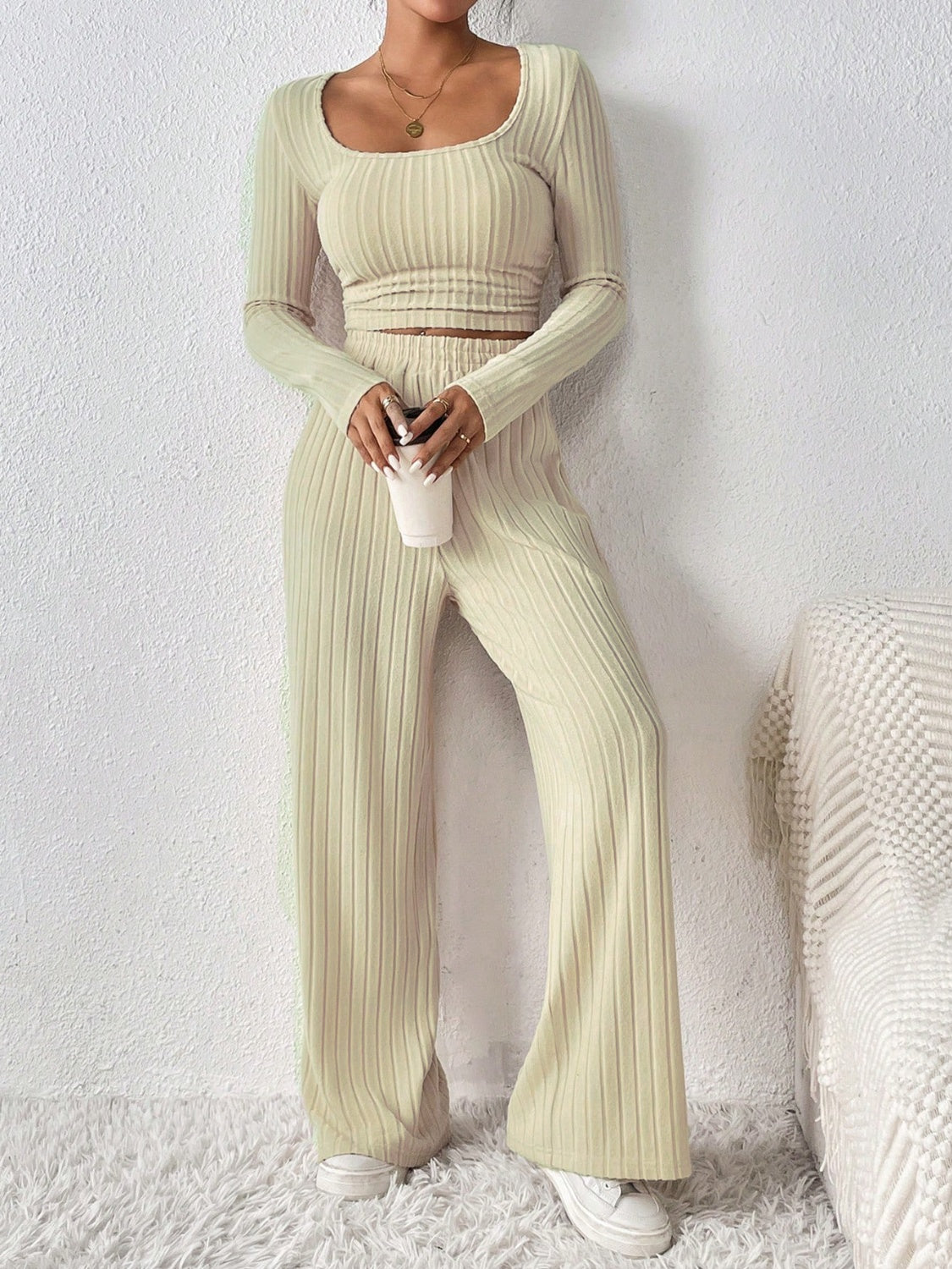 Long Sleeve Top and Pants Set