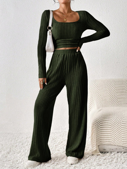 Long Sleeve Top and Pants Set