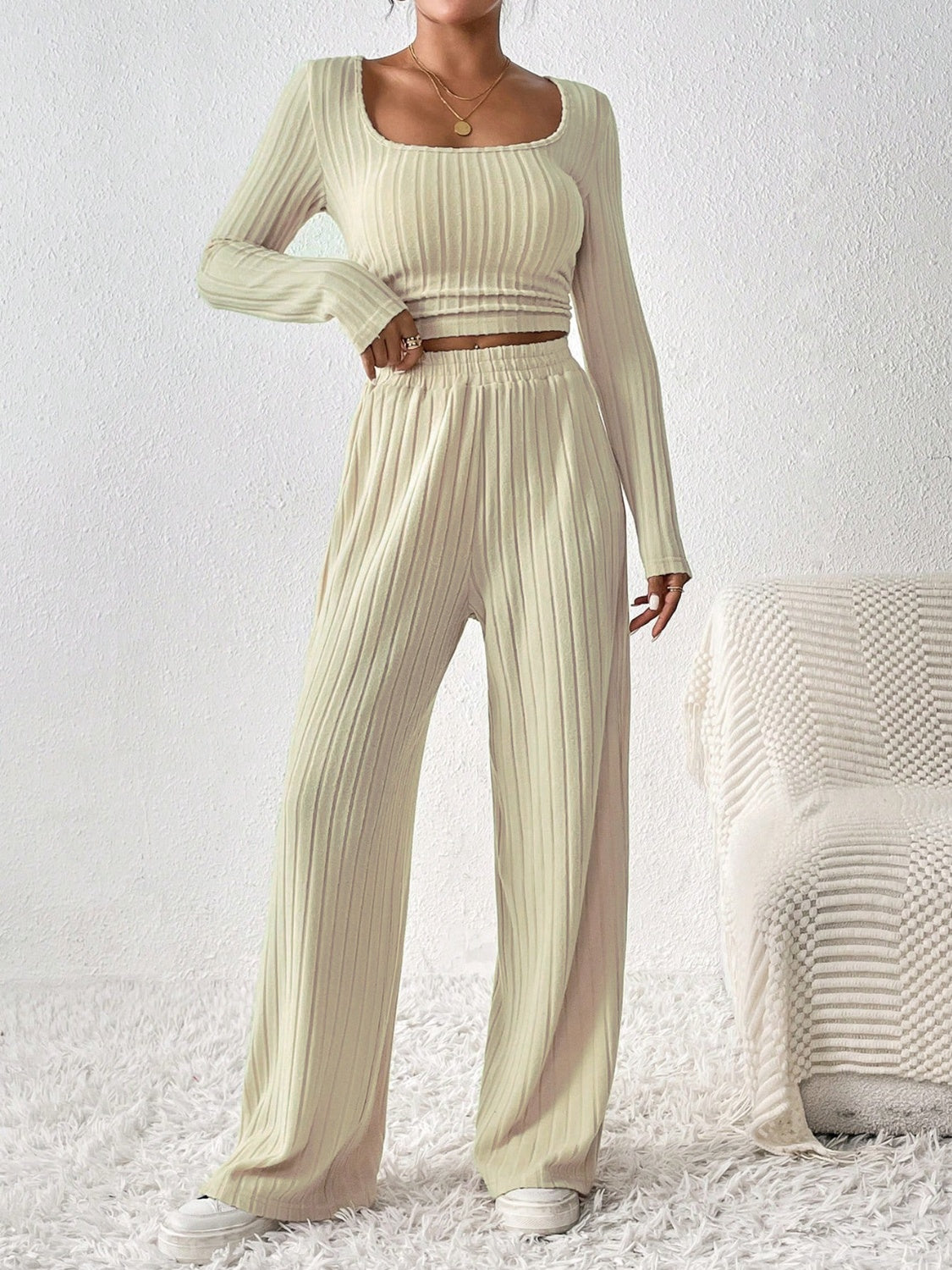 Long Sleeve Top and Pants Set