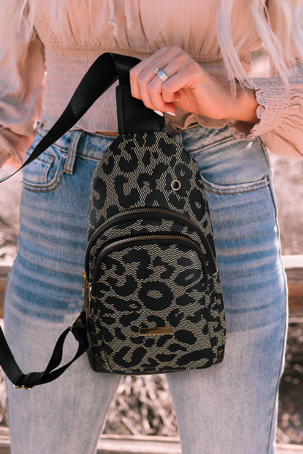 Leopard Sling Bag